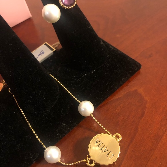 Amanda Bracelet with amethyst and pearl - Picture 4 of 4